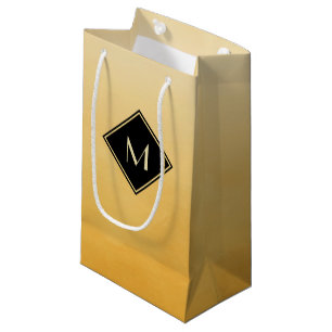 Elegant Bruten Gult med enkelt Guld Monogram