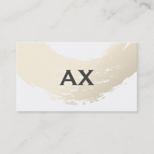 Elegant Bruten med Monogram Visitkort
