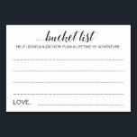 Elegant Bucket List Idea Bröllopskort Bordsnummer<br><div class="desc">Dessa charmerande bröllop-hakerkort kommer att vara ett perfekt alternativ till ett traditionellt gäst bok. Alla gäster pratar om de bästa idéerna för nylingarna att besöka eller göra. En del av Alejandra-samlingen.</div>