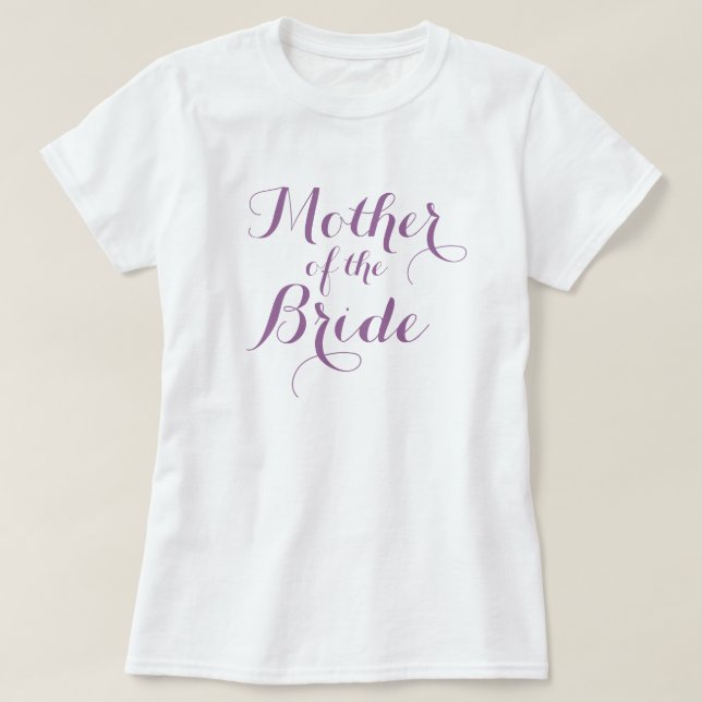 Elegant budens mamma t-skjortor | Lavender Tee (Design framsida)