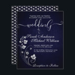 Elegant budget Blommor Vitasökbjudan<br><div class="desc">Elegantens budget Blommor Vita bröllopsinbjudan. Enkel och modern för att du enkelt och snabbt ska kunna slutföra dina uppgifter. Kolla min butik för att se hela sviten för den här designen.</div>