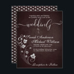 Elegant budget Blommor Vitasökbjudan<br><div class="desc">Elegantens budget Blommor Vita bröllopsinbjudan. Enkel och modern för att du enkelt och snabbt ska kunna slutföra dina uppgifter. Kolla min butik för att se hela sviten för den här designen.</div>