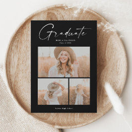 Elegant Budget Foto Collage Examen Inbjudan