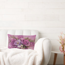 Elegant Bukett med rosor Lumbarkudde