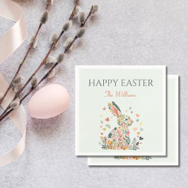 Elegant Bunny Vår Brunch Pappersservett