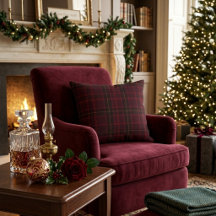 Elegant Burgunder Tartan