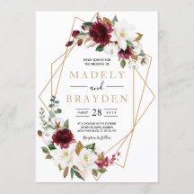 Elegant burgunderfärgad magnolia med blomstergröns