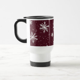 Elegant burgunderröd julpresent resemugg