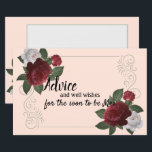 Elegant burgunderrött och rosa blommor rådgivnings<br><div class="desc">The Elegant Grace bröllopssamling är en vacker,  romantisk och lyxig samling av blommor brevpapper. Anpassa vår vackra brevpapper med din evenemangsinformation enkelt och snabbt genom att bara trycka på knappen anpassa. Koordinerande baksida. Matchande artiklar för att komplettera din evenemangssamling finns tillgängliga i vår Zazzle-butik!</div>