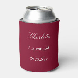 Elegant Burgundy Bridesmaid Favor kan kyla