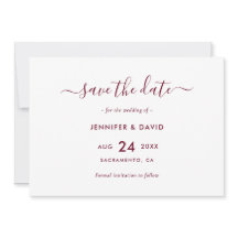 Elegant Burgundy Bröllop