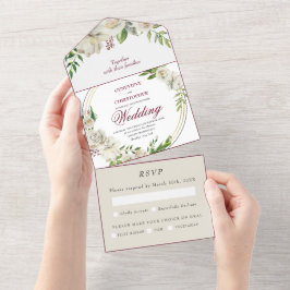 Elegant Burgundy Champagne Guld Ro Bröllop