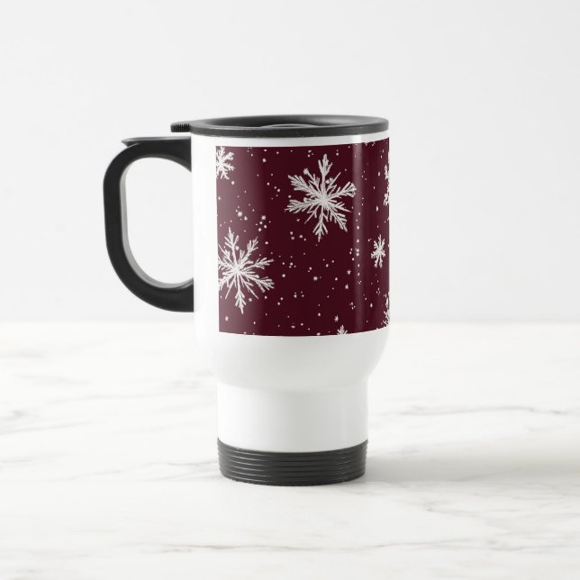 Elegant Burgundy Christmas Gift Resemugg (Vänster)