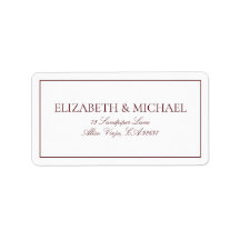 Elegant Burgundy Classic Script