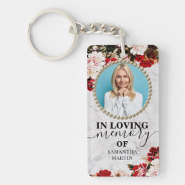 Elegant Burgundy Firande of life Gift Keychain Nyckelring