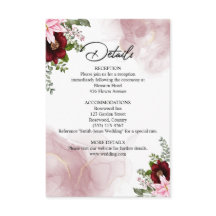 Elegant Burgundy Flower Bröllop