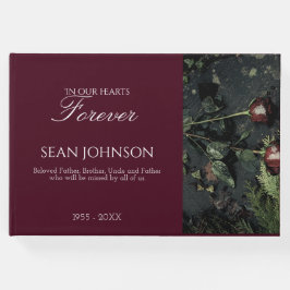 Elegant Burgundy Forever i våra örhänter Gästböcker