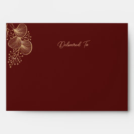 Elegant Burgundy & Gold Gilded Wedding