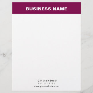 Elegant Burgundy Gold Luxury Business letterhead Brevhuvud