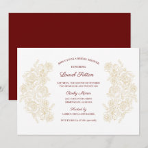 Elegant Burgundy & Golden Ro Möhippa