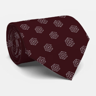 Elegant Burgundy Grått Number Dice Slips