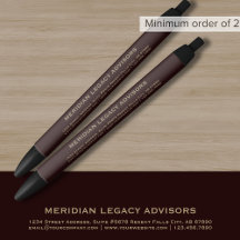 Elegant Burgundy Guld Professionell Pen