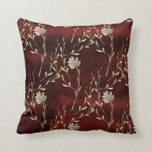 Elegant Burgundy Marsala Blommigt