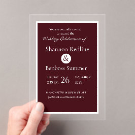 Elegant Burgundy Minimalist