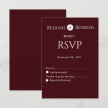 Elegant Burgundy Minimalist Wedding 