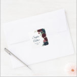 Elegant Burgundy & Navy Floral  Wedding  Fyrkantigt Klistermärke<br><div class="desc">*** Please enter H033 in the store search to find all matching items *** Or visit our Elegant Burgundy & Navy Flowers Collection. *** This high-quality design is easy to customize to match your wedding colors, styles and theme. For further customization, please click the "Edit using Design Tool" link and...</div>