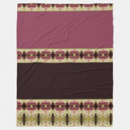 Elegant Burgundy och Brown Fleecefilt