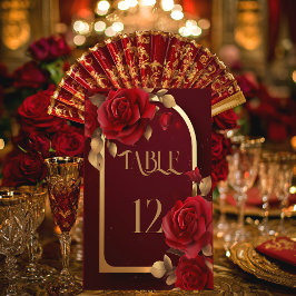 Elegant Burgundy och Guld Rustic Bröllop