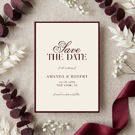 Elegant Burgundy Old Money Wedding Spara Datumet
