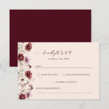 Elegant Burgundy OSA Bröllop