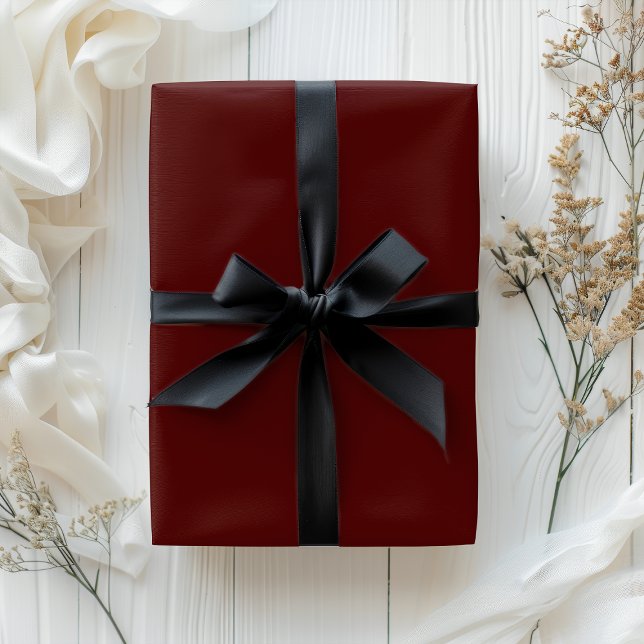 Elegant Burgundy Red Wrapping Papper Presentpapper (Elegant Burgundy Red Wrapping Paper)