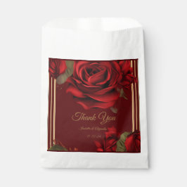 Elegant Burgundy Röd ros & Guld Bröllop