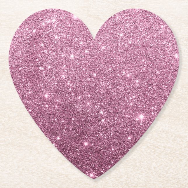 Elegant burgundy rosa abstrakt girly glitter underlägg papper (Framsida)