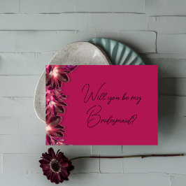 Elegant Burgundy ska frieri av brud Inbjudningar