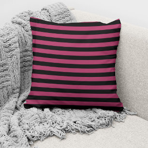 Elegant Burgundy Stripe Mönster Kudde