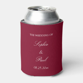 Elegant Burgundy Wedding Favor kan kyla