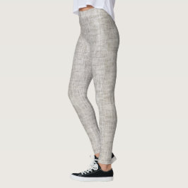 Elegant Burlap Mönster Leggings