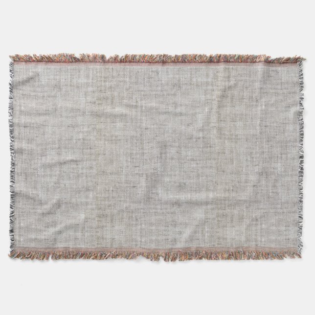 Elegant Burlap Mönster-vridsblanksteg Filt (Framsidan)
