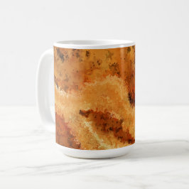Elegant Burled Wood Kaffemugg