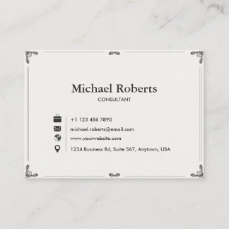 Elegant Business Card | Modern Design 3.5" × 2.5" Visitkort
