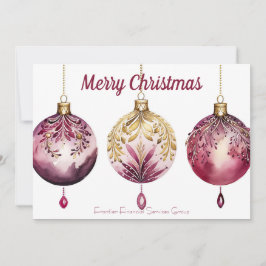 Elegant Business Corporate jul-Helgdag-kort Julkort