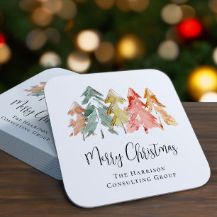 Elegant Business God jul Helgdag Underlägg Papper Kvadrat