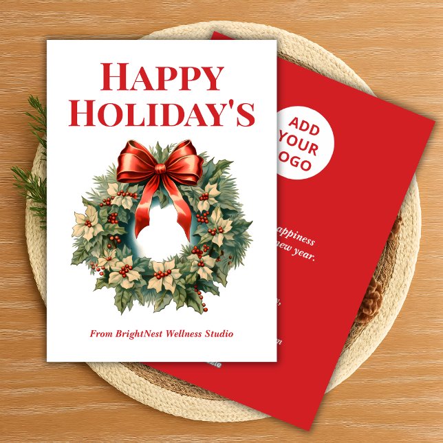 Elegant Business Helgdag Card med Namn Julkort (Skapare uppladdad)