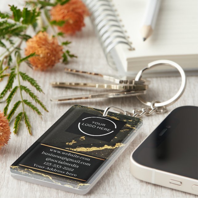 Elegant Business Logotyp Black och Guld MarLED (Högra Framsidan)