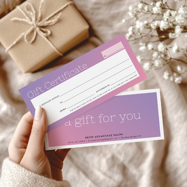 ELEGANT business skönhet salon lila rosa ombre (Skapare uppladdad)