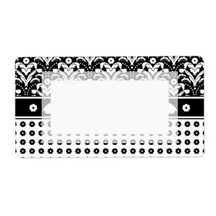 Elegant Business Women's Art Deco Damask Chic Fraktsedel